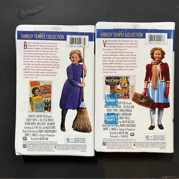 Shirley Temple NEW/Sealed VHS 20th Century Fox Movie Collection Tapes 16 & 17 - Picture 6 of 12
